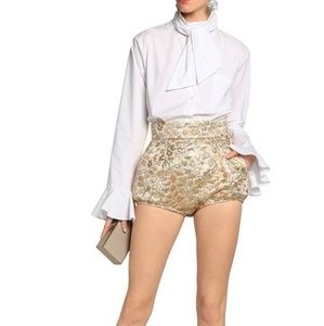 Dolce Gabbana Gold Brocade Hot Pants